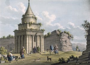 押沙龙之墓，耶路撒冷，酒吧。作者：William Watts，1805 作者 路易吉·梅耶（Luigi Mayer）